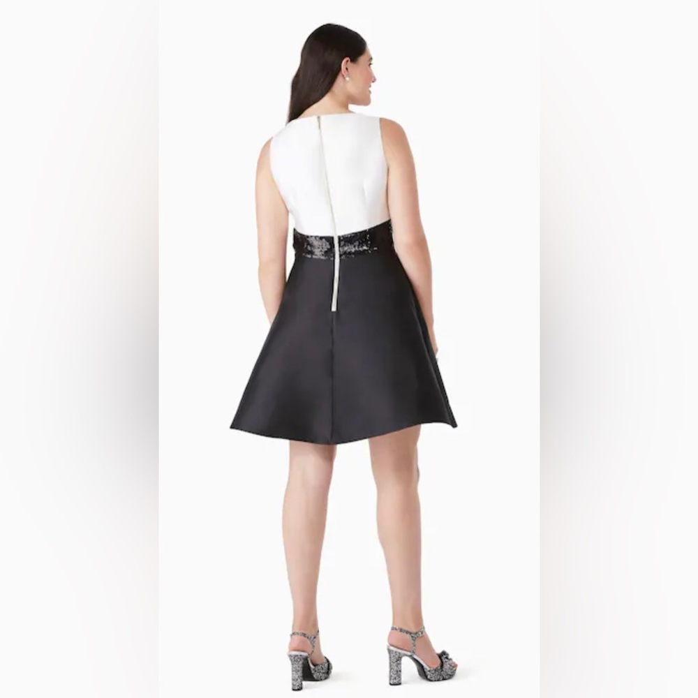 KATE SPADE 🆕 Sequin Bow Fit n Flare Dress. Size 12. - Picture 2 of 4